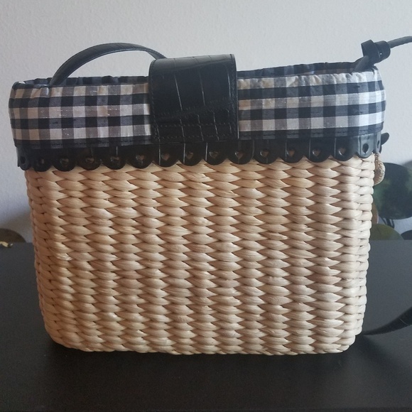 Vintage Brighton Straw Bucket Handbag - Picture 2 of 4